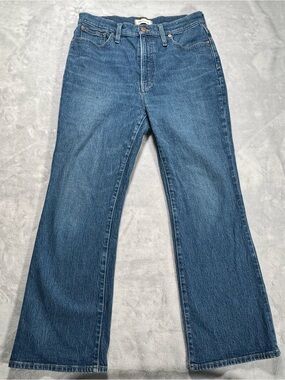 Madewell Perfect Vintage Flare Crop Jeans Women’s Size 30 Blue Denim